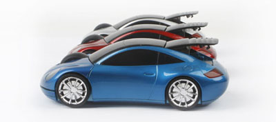 幽默設計 跑車鼠標分不清