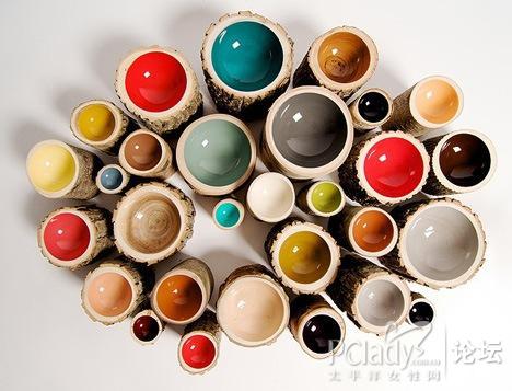 閃亮亮的另類(lèi)木頭碗