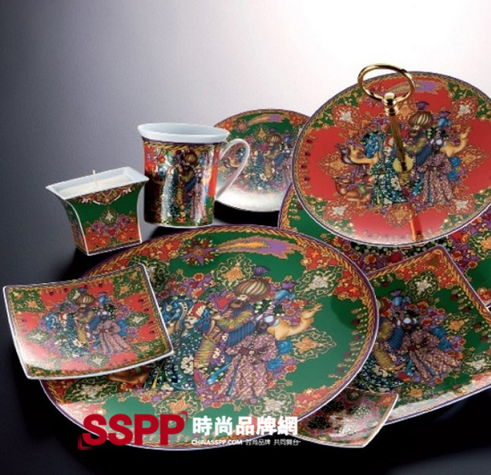 Versace x Rosenthal圣誕華麗餐具