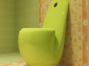 煙斗馬桶衛浴的創意新風