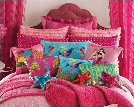 清新粉色床品營造高貴公主房