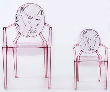 1 Kartell限量特別版芭比圓背扶手椅