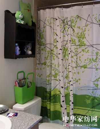 國外流行水墨山水窗簾