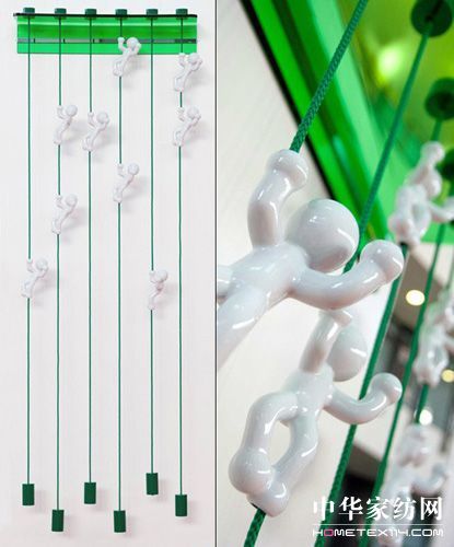 爬繩小人兒掛衣架