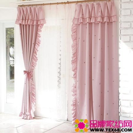 純色布藝窗簾裝飾簡單生活