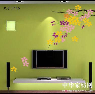 流行墻貼裝出靚麗多彩房