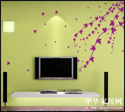 流行墻貼裝出靚麗多彩房