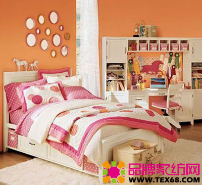 絢麗床品打造小資女臥房