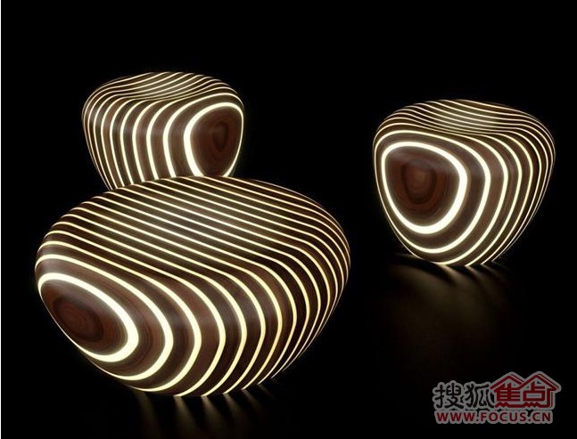 流線型的限量版咖啡桌led設計