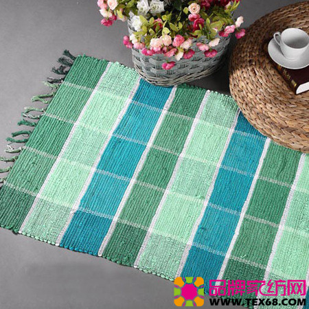 純棉手工地毯打造個性居室