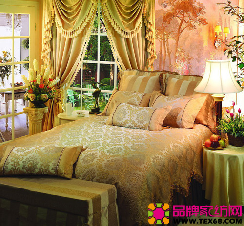 歐式布藝窗簾展現家居新風采