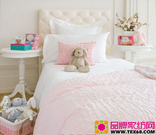 時尚兒童床品打造甜美臥室