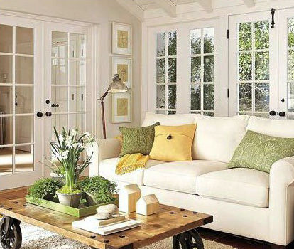 家具利用板車變身客廳茶幾