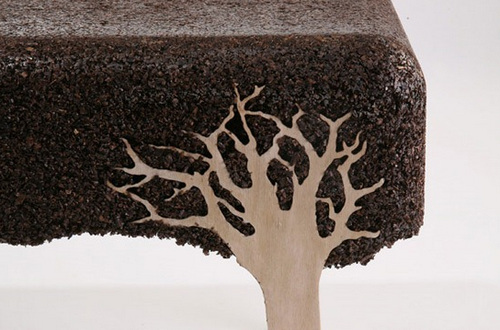 長出來的咖啡桌創意十足