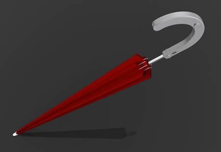 用鑰匙才能拿走的創意雨傘