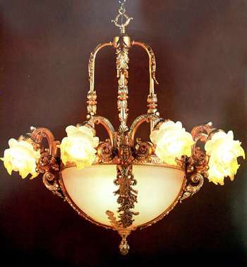 古典歐式吊燈也絢爛