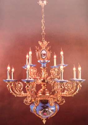 古典歐式吊燈也絢爛