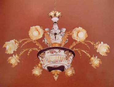 古典歐式吊燈也絢爛
