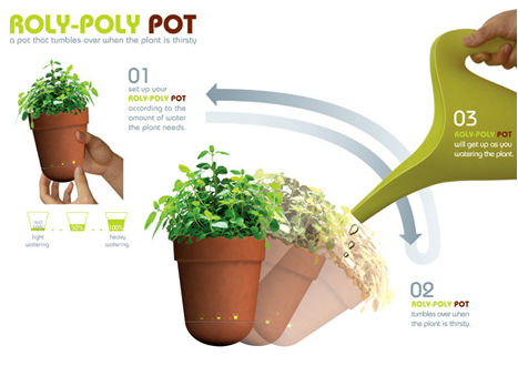 創意不倒翁花盆