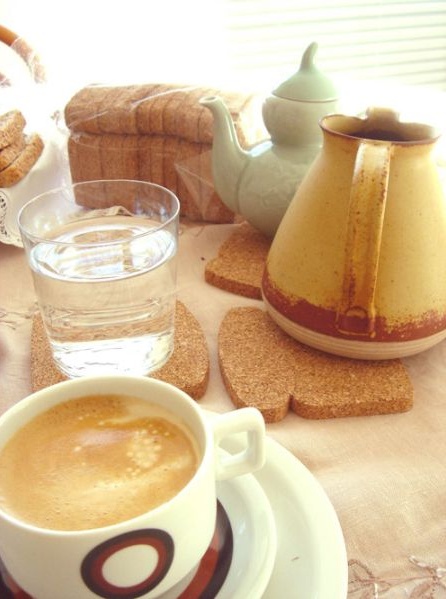 能看不能吃的面包片杯墊