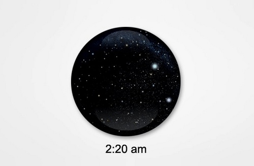 創意掛鐘捕捉時間的影子