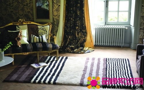 條紋地毯讓生活散發年輕質感