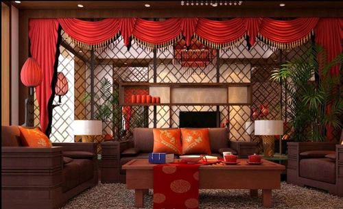 中式新古典時尚婚房設計