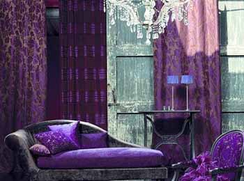 神秘紫色裝扮巴洛克風格