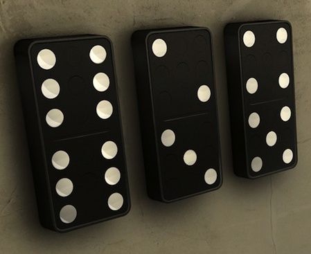 來自中國牌九創意的三聯時鐘