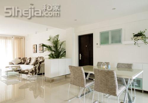 白色裝修130平淡雅簡約公寓