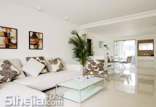 白色裝修130平淡雅簡約公寓