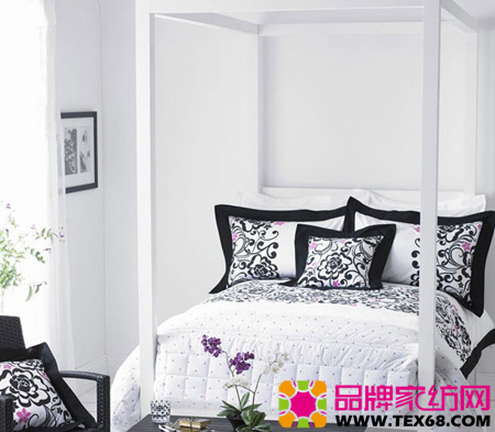 黑白床品凸顯現(xiàn)代都市氣息