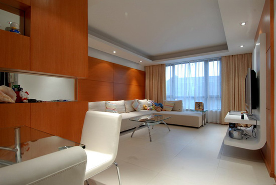 橙色打造活潑溫情室內(nèi)家居