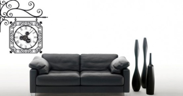 創意墻貼與鐘表完美結合