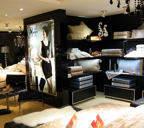紫羅蘭家紡品牌店面展示