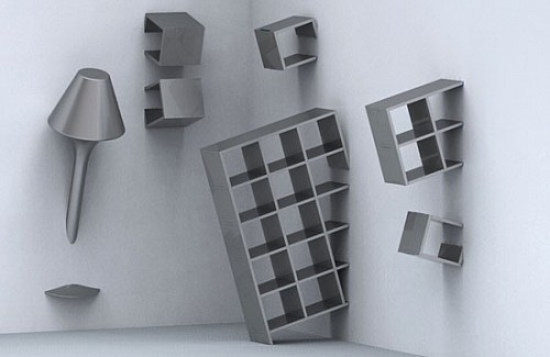 創(chuàng)意讓家具融入墻壁