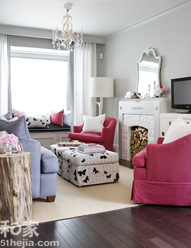 粉色空間設計彰顯單身公主氣質