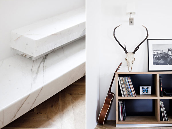 人字圖案地板凸顯家居極簡設計