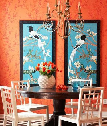 軟裝色彩魅力營造視覺感的橙色空間