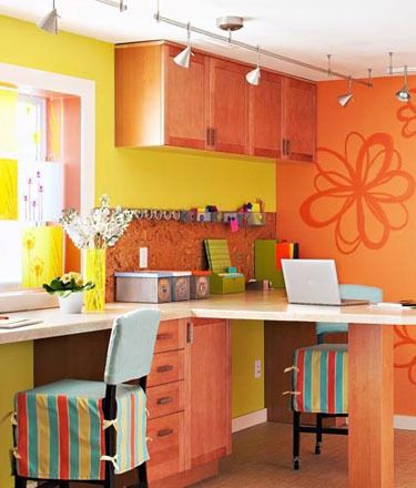 軟裝色彩魅力營造視覺感的橙色空間