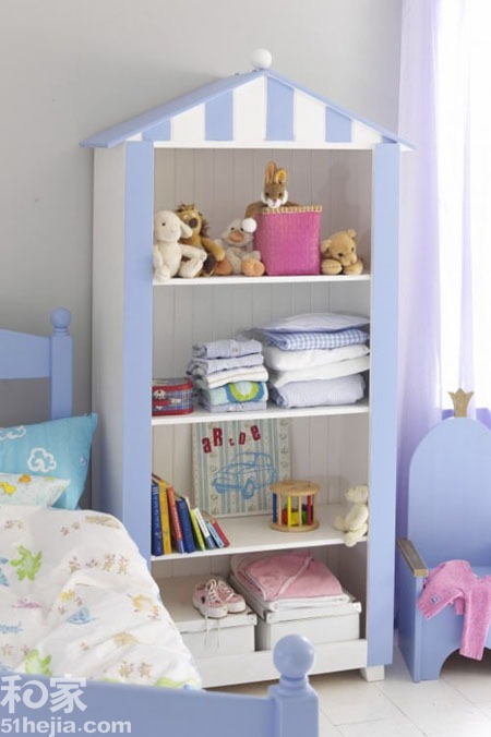 兒童房可愛造型感衣柜