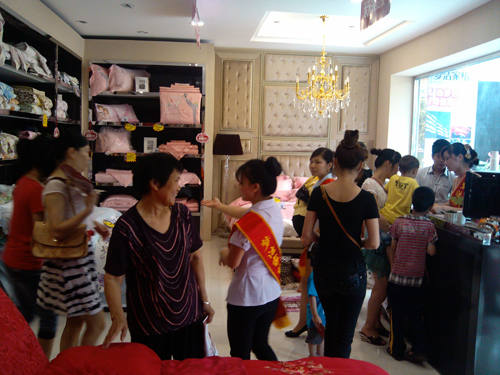 夢潔家紡廣西都安店隆重開業