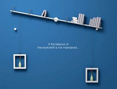 創(chuàng)意書架點(diǎn)綴五彩生活