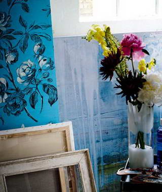 以花入畫別致家居裝飾