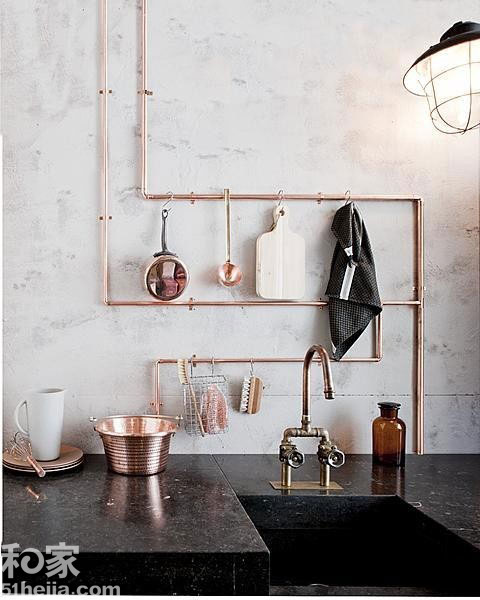 管道藝術8個工業感廚房設計(上)