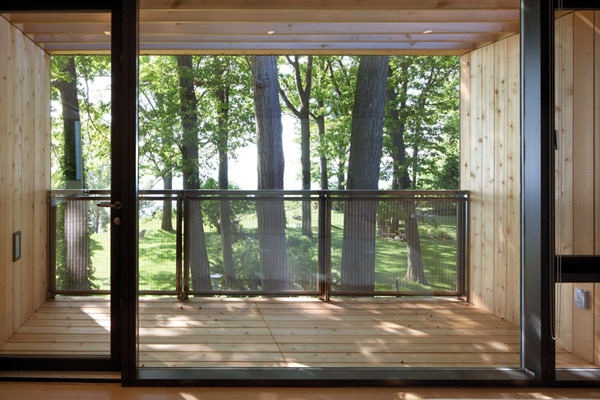 加拿大清新大宅看得見風景的房間