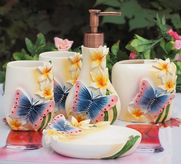 家居用品15款精美樹脂衛浴套件