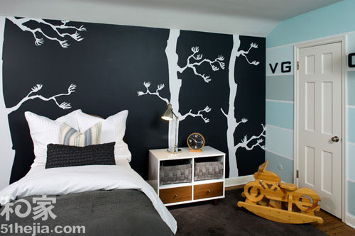 畫筆勾勒美好10個自然韻味手繪墻