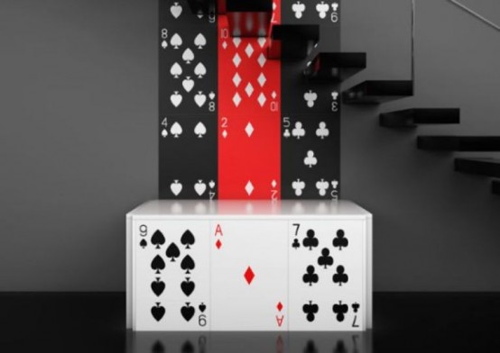 有趣的摩登“撲克”裝飾家具