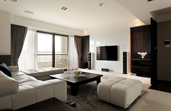 天光水景臺灣45平小戶型簡約生活